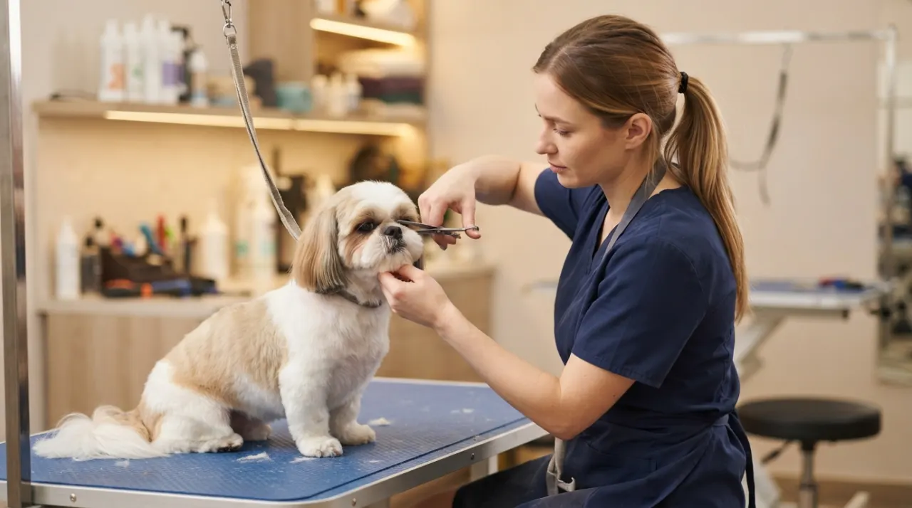 How to Trim a Shih Tzu Face