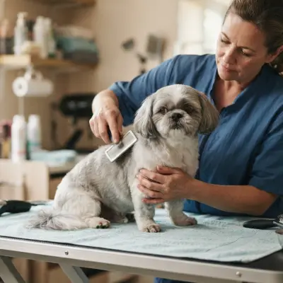 Grooming an Older Shih Tzu
