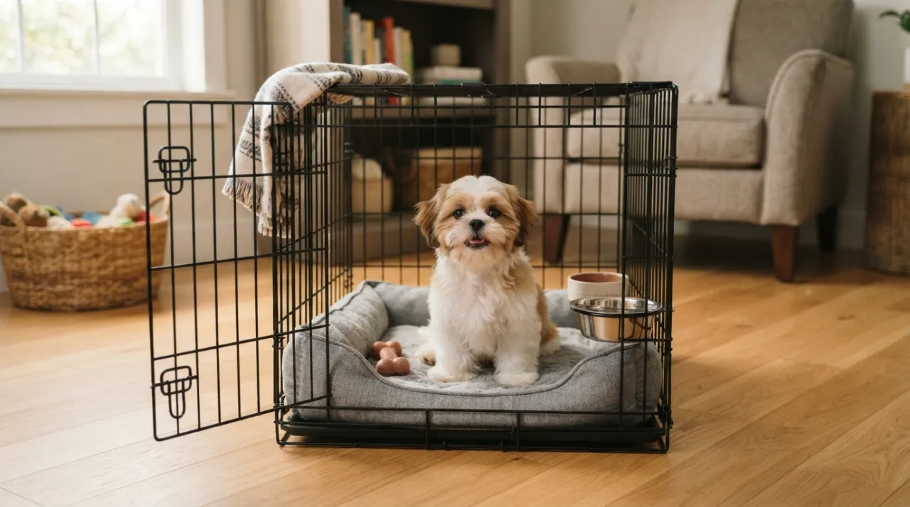 Shih Tzu Crate Size and Setup Guide