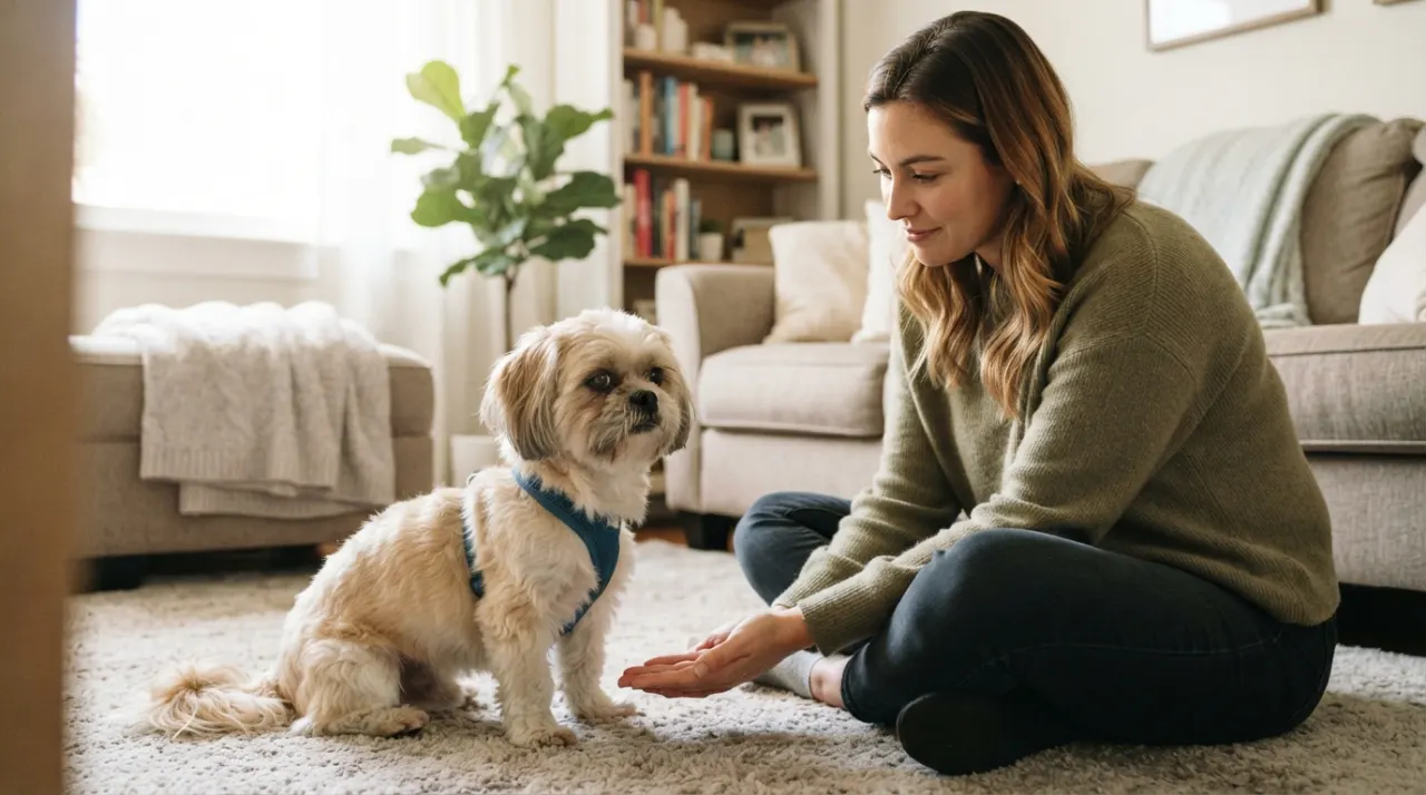 Helping a Fearful Rescue Shih Tzu Adjust