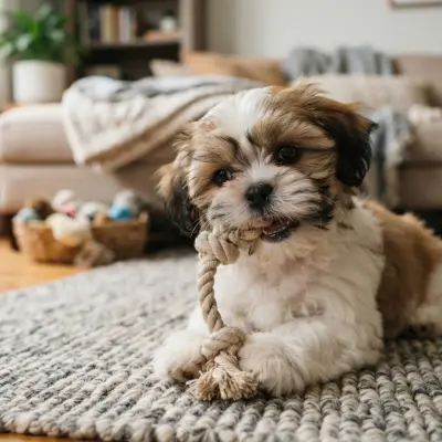 Shih Tzu Puppy Biting and Chewing