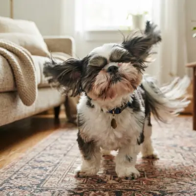 Shih Tzu Licking, Shaking, and Snorting