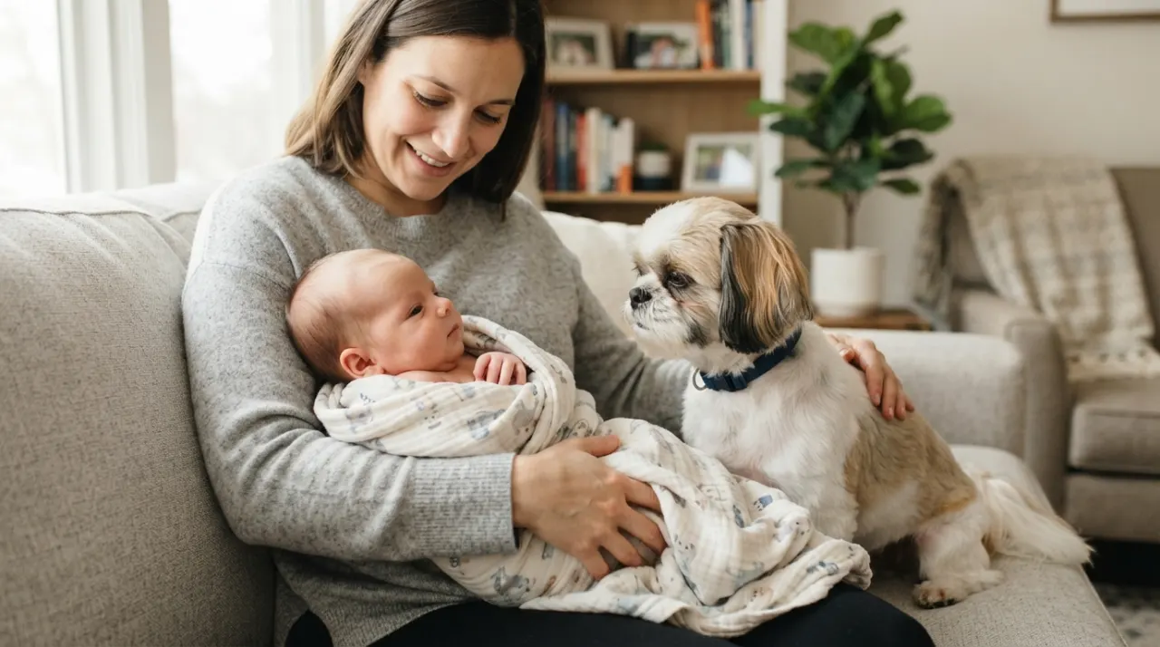 Introducing a New Baby to a Shih Tzu
