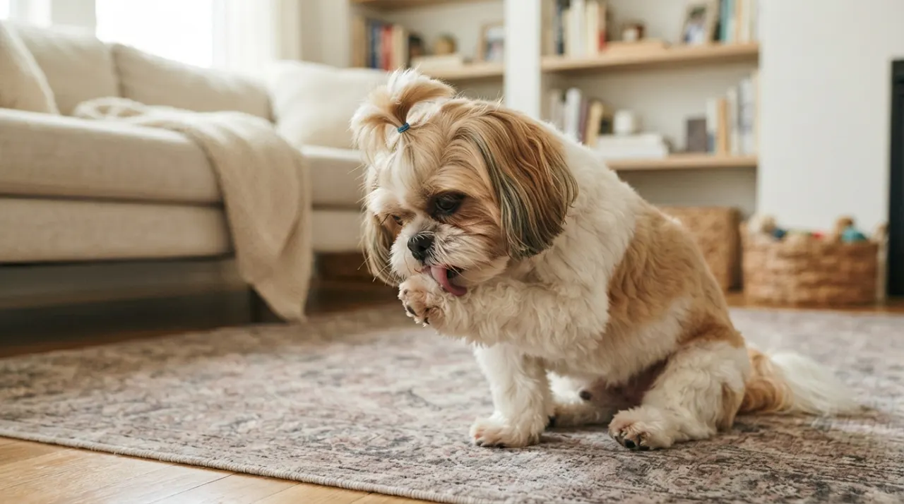 Why Does My Shih Tzu Lick Its Paws?