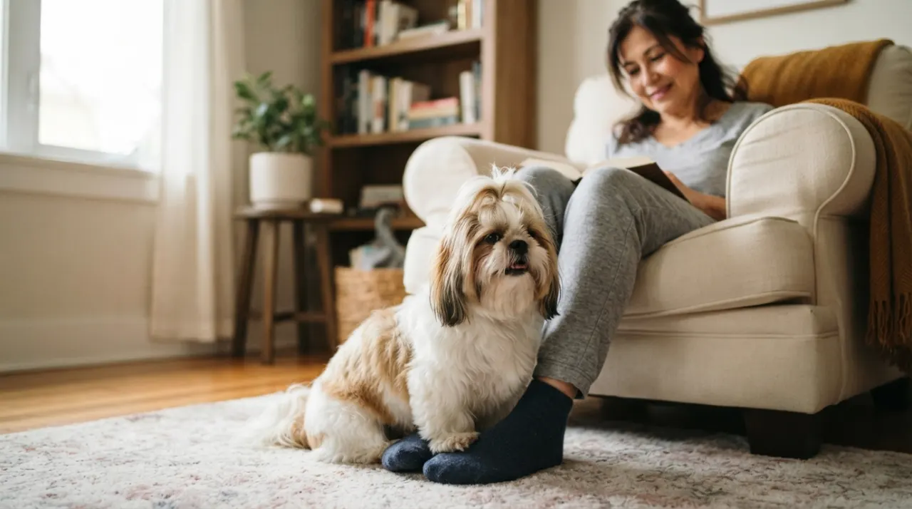 Why Does My Shih Tzu Sit on My Feet?