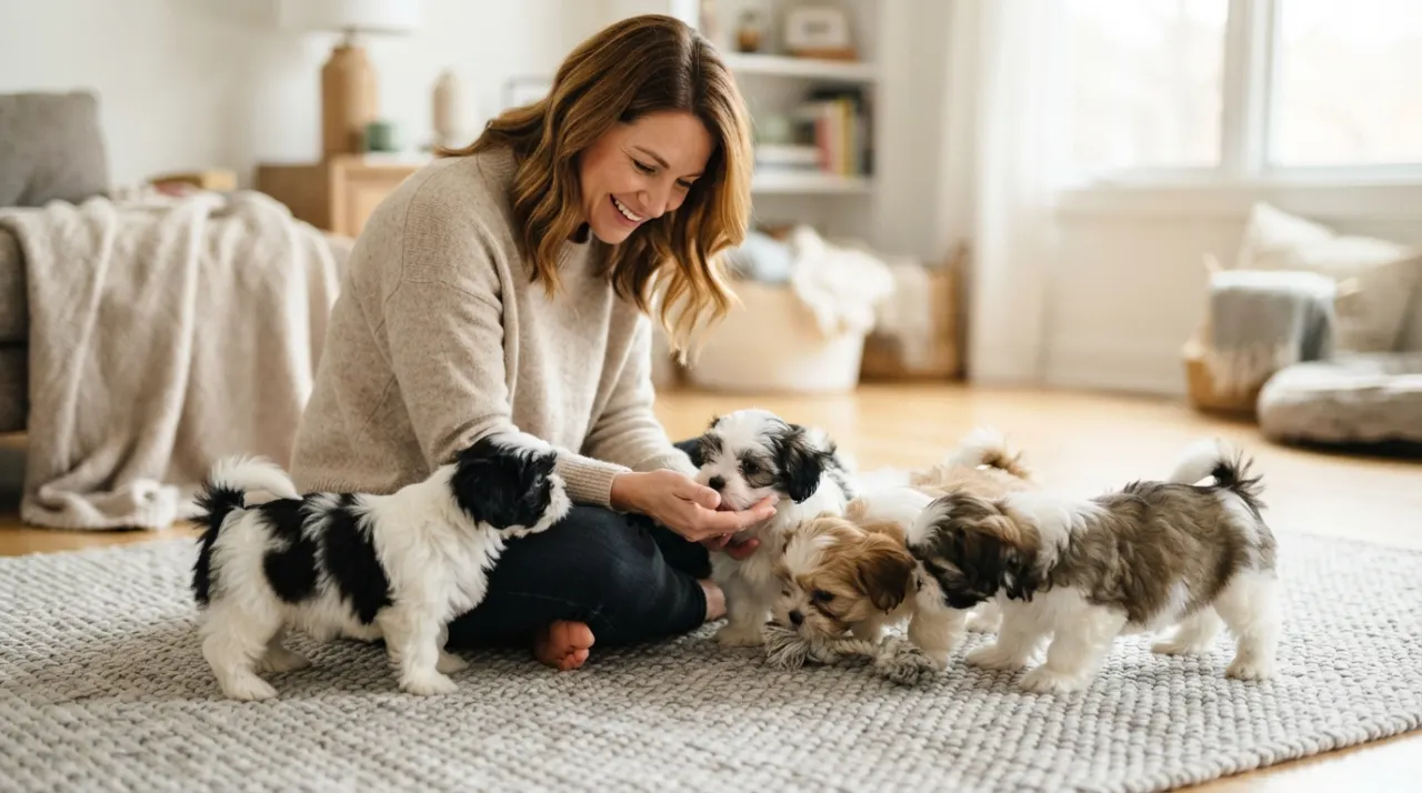 How to Choose a Shih Tzu Puppy From a Litter